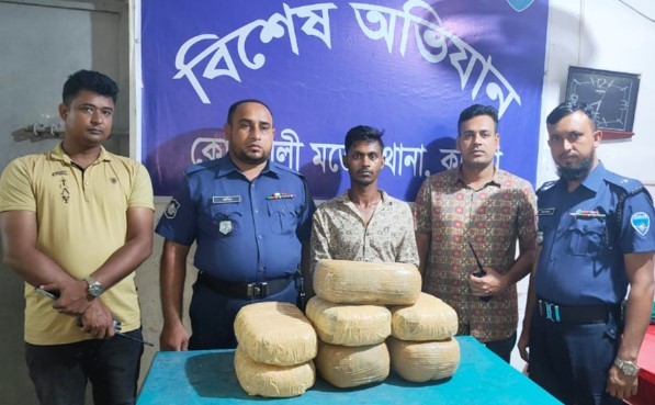 কুমিল্লায় ১৪ কেজি গাঁজাসহ গ্রেফতার ১